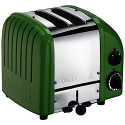 Dualit Made to Order Classic 2-Slice Toaster Stainless Steel/Reseda Green Gloss